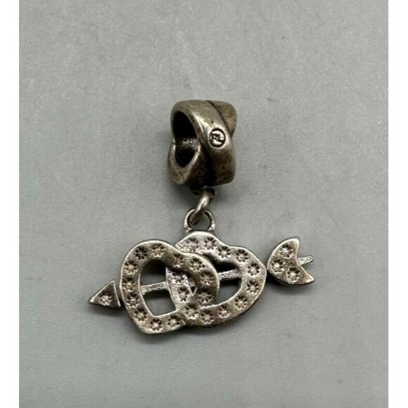 3/$30 Charmed Memories Charm 925 Sterling Silver Heart Arrow Dangle Kay Jewelers - Picture 7 of 12